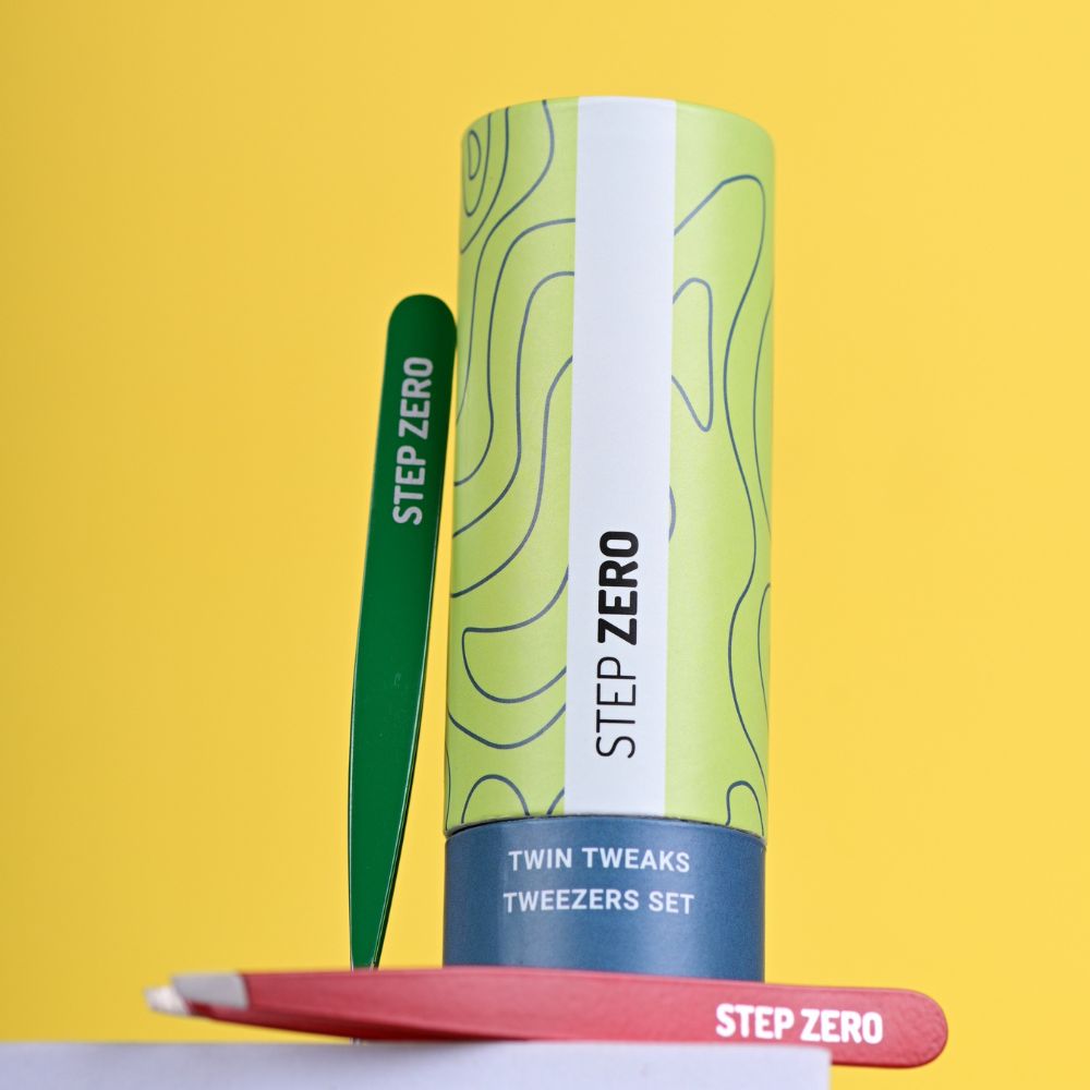 Tweezers Set - Slanted & Pointed | Stainless Steel