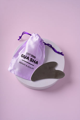 stainless steel metal gua sha tool for routine before and after vs jade stone