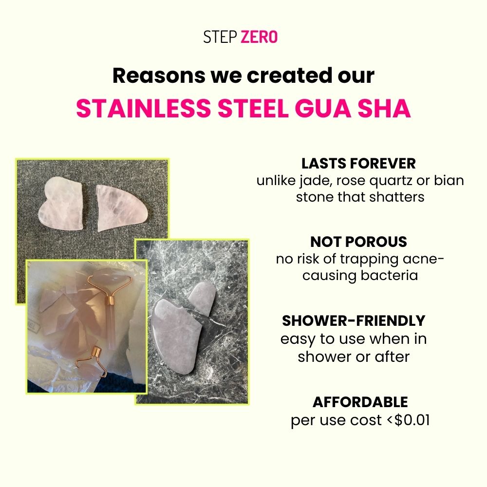 Gua Sha works for double chin better than jade gua sha