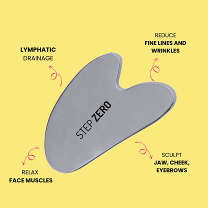 Stainless steel face gua sha